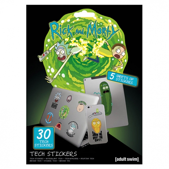 Pegatinas Rick and Morty Pack Aventuras