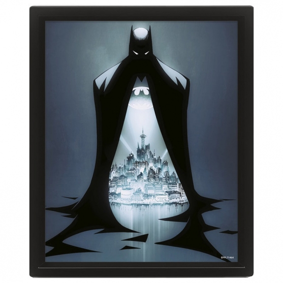 Cuadro 3d Lenticular Dc Batman Protector Gotham