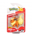 Figura Pokémon Flareon, Battle Figure Pack, 8 cm