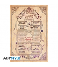 Poster Harry Potter Hogwarts School List, 91,5 x 61 cm