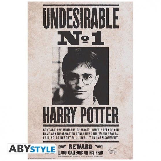 Poster Harry Potter Undesirable Nº1, 91,5 x 61 cm