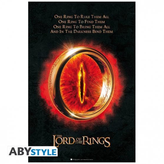 Poster El Señor de los Anillos, The One Ring, 91,5 x 61cm