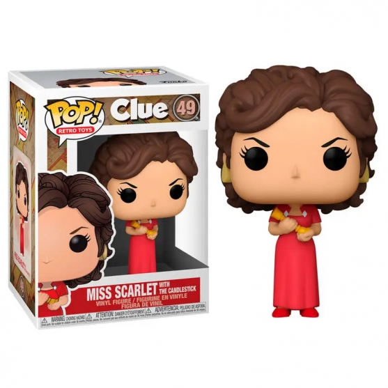 Pop! Retro Toys Miss Scarlet with The Candlestick 49 Clue