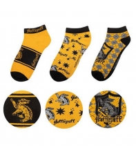 Calcetines Tobilleros Harry Potter Hufflepuff, 3 Pares.