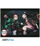 Poster Demon Slayer Kimetsu no Yaiba, Tanjiro y Nezuko, 52 x 38 cm