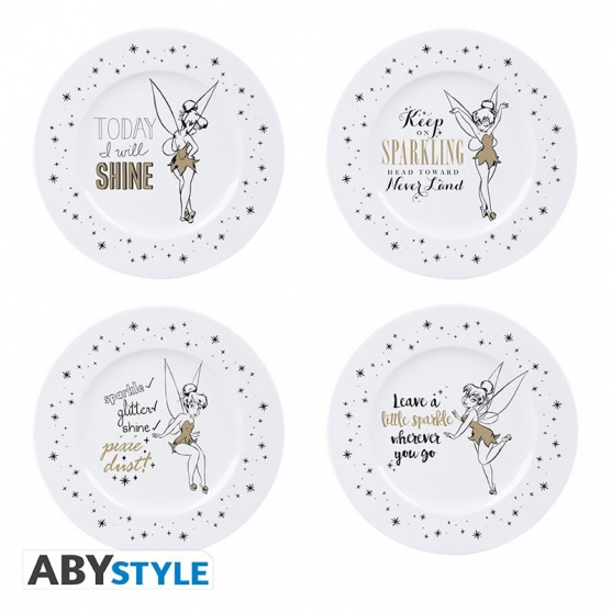 Set 4 Platos Disney Campanilla