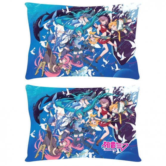 Cojín Almohada Hatsune Miku y Amigos, 35 x 50 cm