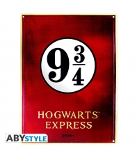 Placa Metálica Harry Potter Hogwarts Express 9 3/4