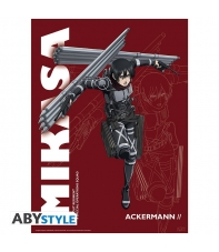 Poster Attack on Titan, Season 4 Mikasa, 52 x 38 cm
