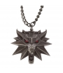 Cadena con Colgante The Witcher III, Medallón Lobo Ojos con Luz