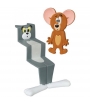 Figura Tom y Jerry Prensados, Medi Com Toy, 4 y 6 cm