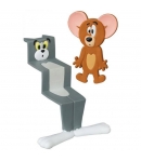 Figura Tom y Jerry Prensados, Medi Com Toy, 4 y 6 cm