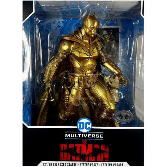 Figura The Batman, Dc Multiverse McFarlane Dorada 30 cm
