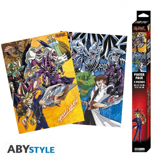 Pack 2 Posters Yu-Gi-Oh! Yugi y Kaiba, 52 x 38 cm