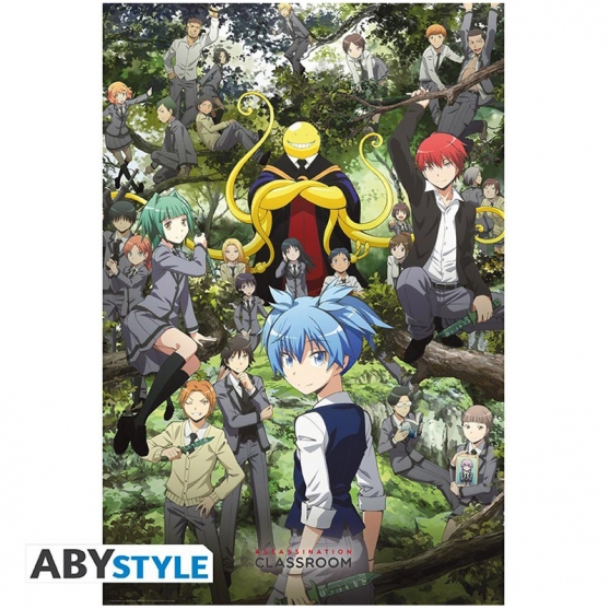 Poster Assassination Classroom Grupo en el Bosque, 91,5 x 61 cm