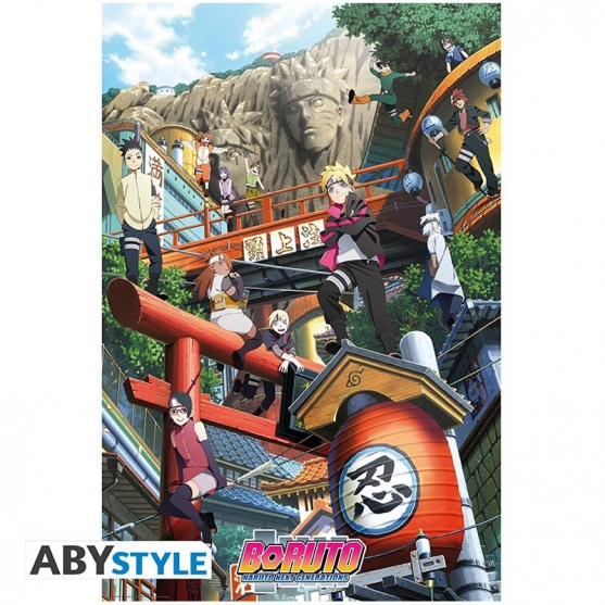 Poster Boruto Naruto Next Generations, Grupo Konoha, 91,5 x 61 cm