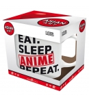 Taza Asian Art, Eat. Sleep. Anime Repeat. 320 ml