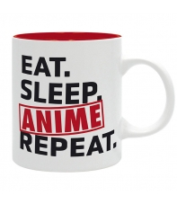 Taza Asian Art, Eat. Sleep. Anime Repeat. 320 ml