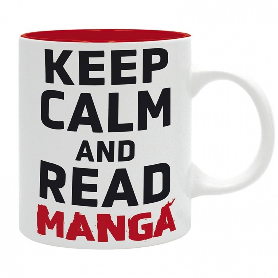 Taza Asian Art, Keep Calm and Read Manga 320 ml