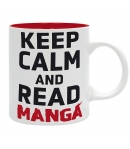 Taza Asian Art, Keep Calm and Read Manga 320 ml