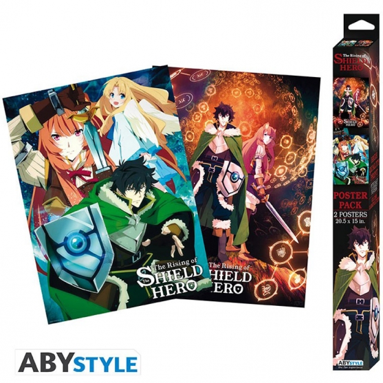 Pack 2 Posters The Shiel Hero Grupo y Duo, 52 x 38 cm