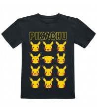 Camiseta Pokémon Pikachu Expresiones, Adulto S