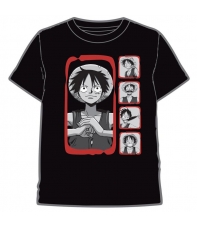 Camiseta One Piece Luffy Expresiones, Adulto L
