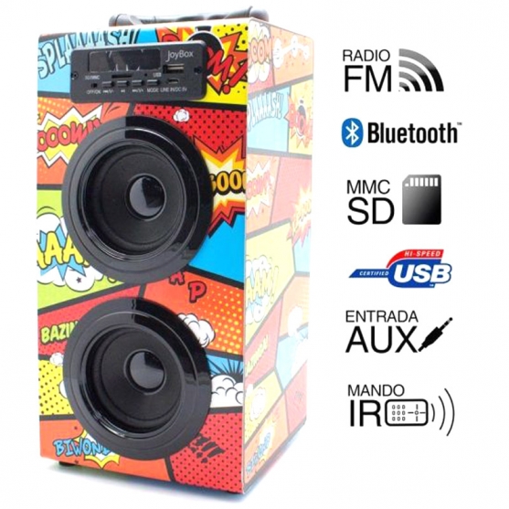 Altavoz Bluetooth JoyBox Comic Biwond