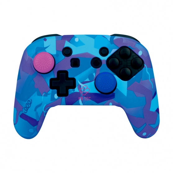 Funda Silicona y Grips, Custom Kit Llama Skin Fr.tec para Mando Pro Controller Switch