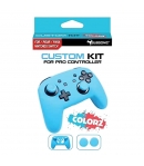 Funda Silicona y Grips, Custom Kit Colorz Azul Subsonic para Mando Pro Controller Switch