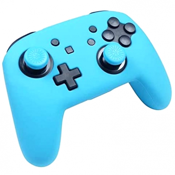 Funda Silicona y Grips, Custom Kit Colorz Azul Subsonic para Mando Pro Controller Switch