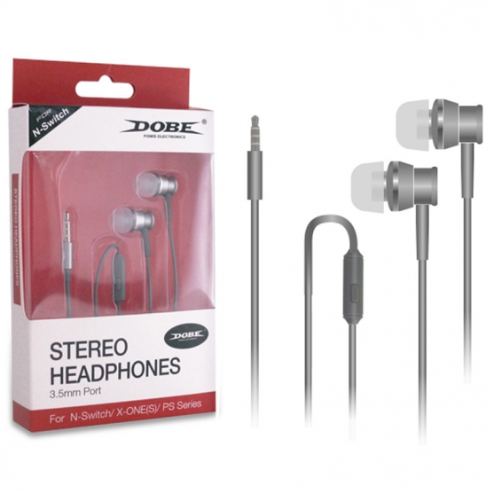 Auriculares con Micrófono Plata Dobe