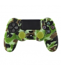 Funda Silicona y Grips para Dualshock 4, Woodland Fr.tec