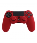 Funda Silicona y Grips Rojo para Dualshock 4, Basics Fr.tec