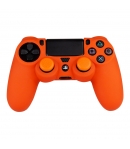 Funda Silicona y Grips Naranja para Dualshock 4, Basics Fr.tec