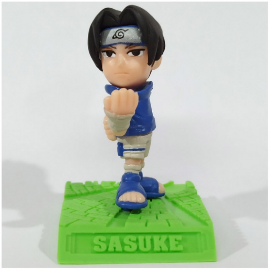 Figura Naruto, Sasuke Base Verde 4 cm