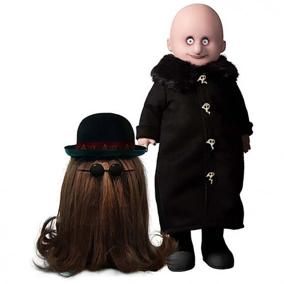 Figura The Addams Family, Fester and It LDD Mezco, 24 y 13 cm.