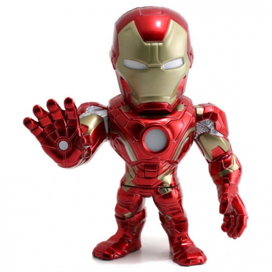 Figura Marvel Civil War Captain America, Iron Man Metals Die Cast 15 cm