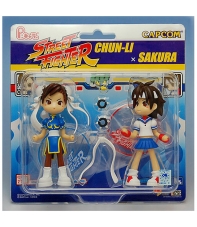 Figuras Street Fighter, Chun-li x Sakura Pinky 10 cm