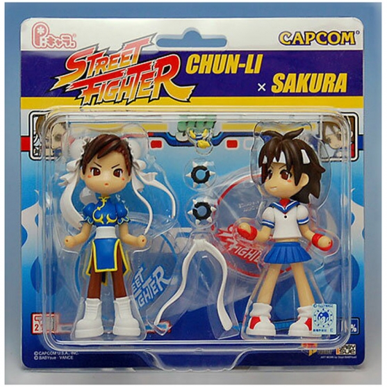 Figuras Street Fighter, Chun-li x Sakura Pinky 10 cm