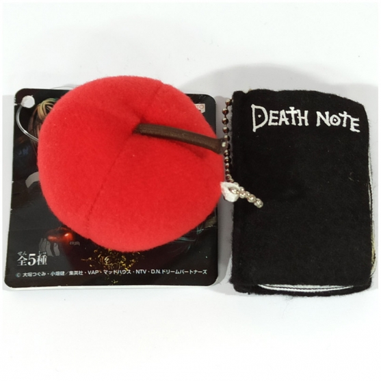 Peluche Death Note, Cuaderno y Manzana 4 cm