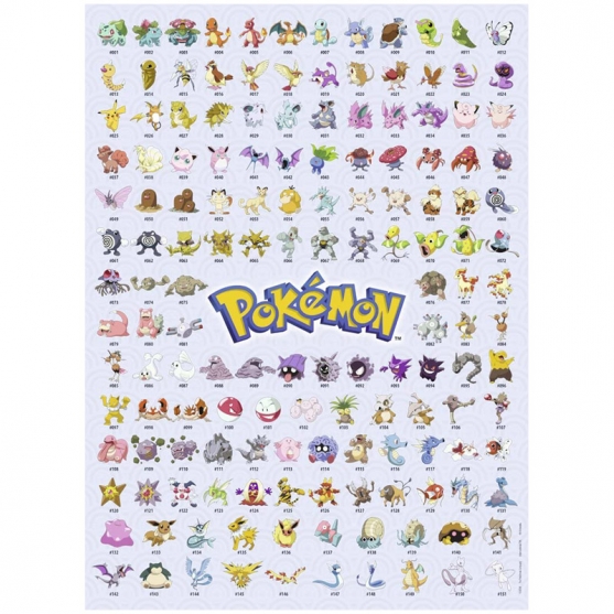 Puzzle Pokémon Los Primeros 151, 500 Piezas
