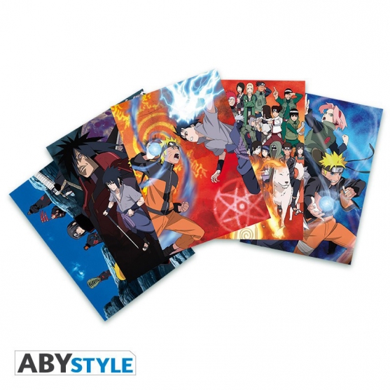 Set 5 Postales Naruto Shippuden