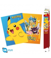 Pack 2 Posters Pokémon Personajes 52 x 38 cm
