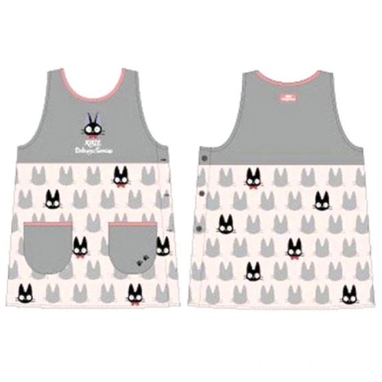 Delantal Studio Ghibli Nicky La Aprendiz de Bruja, Jiji Silueta