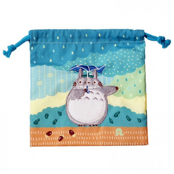 Bolsa Saco Studio Ghibli Mi Vecino Totoro, Totoro Bajo la LLuvia 20 x 19