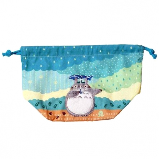 Bolsa Saco Studio Ghibli Mi Vecino Totoro, Totoro Bajo la LLuvia 17 x 26
