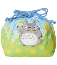 Bolsa Saco Studio Ghibli Mi Vecino Totoro, Totoro y Flores 17 x 26