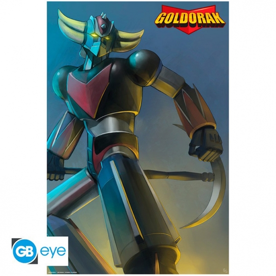 Poster Uforobot Grendizer, Grendizer con Hacha 91,5 x 61 cm