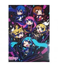 Poster Hatsune Miku, Miku y Amigas 52 x 38 cm
